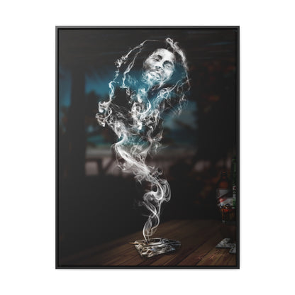 Smoking Legends Bob-1 Framed Canvas Wrap