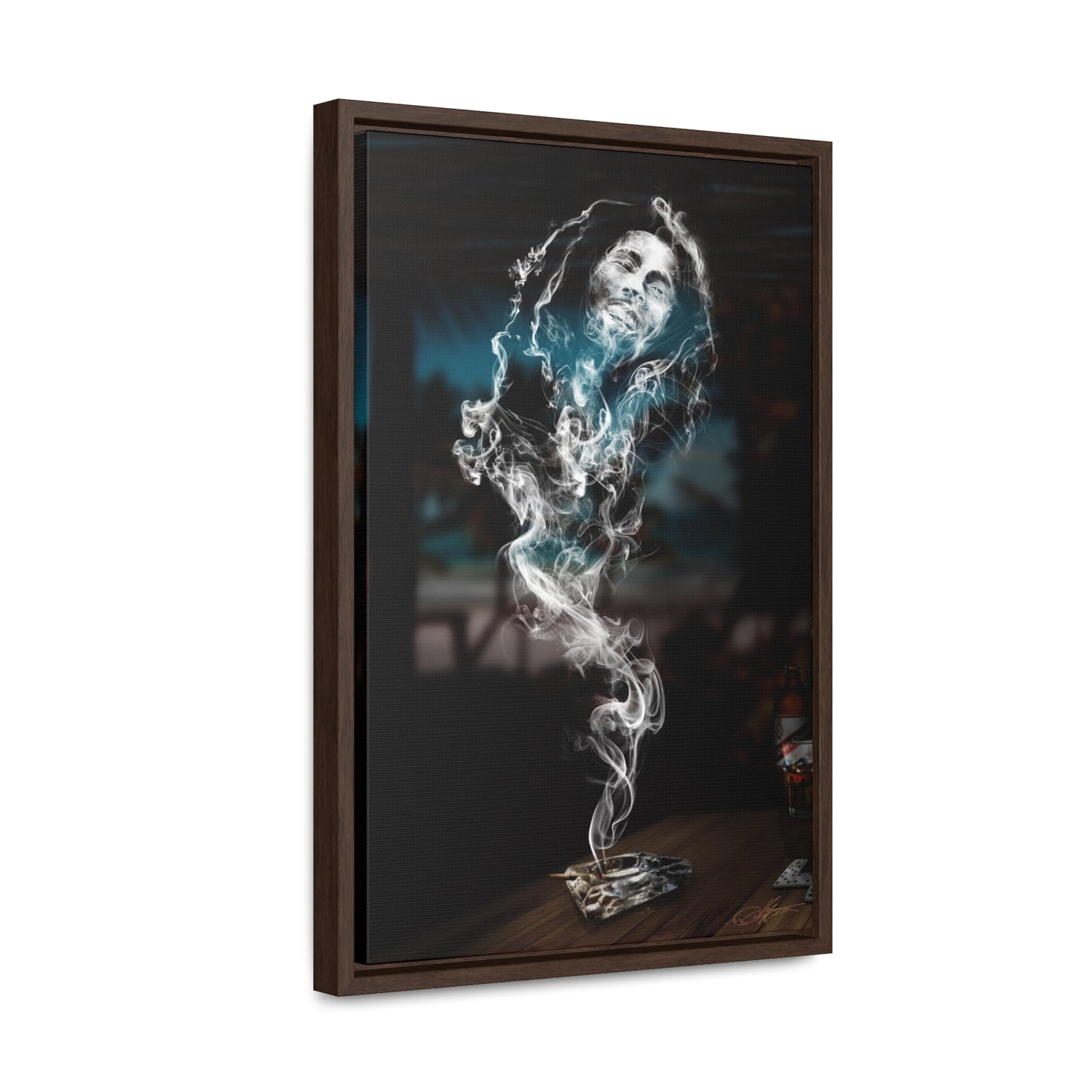 Smoking Legends Bob-1 Framed Canvas Wrap