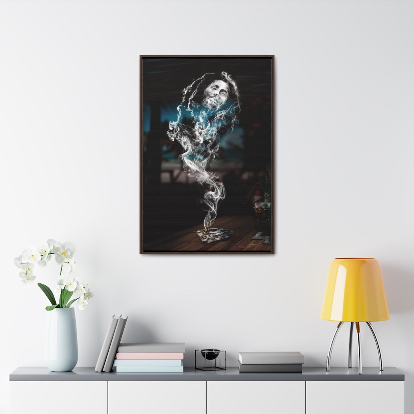 Smoking Legends Bob-1 Framed Canvas Wrap