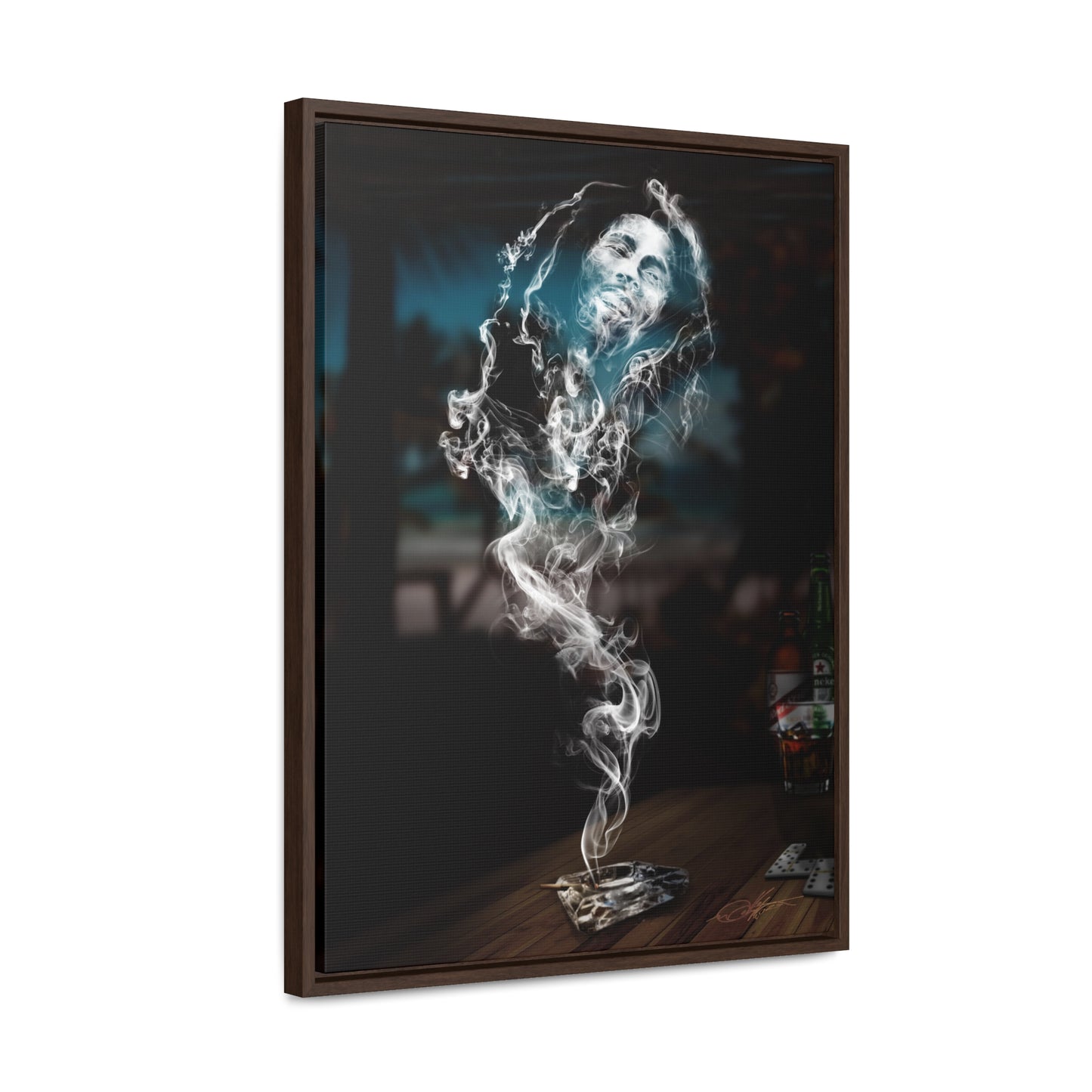 Smoking Legends Bob-1 Framed Canvas Wrap