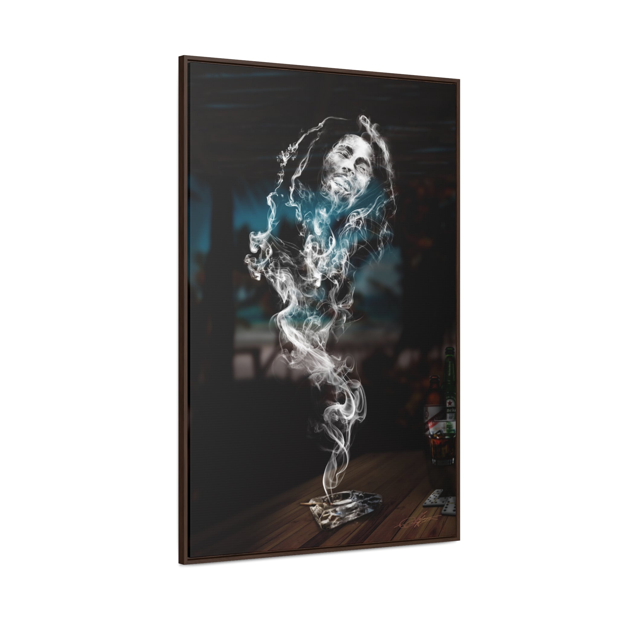 Smoking Legends Bob-1 Framed Canvas Wrap