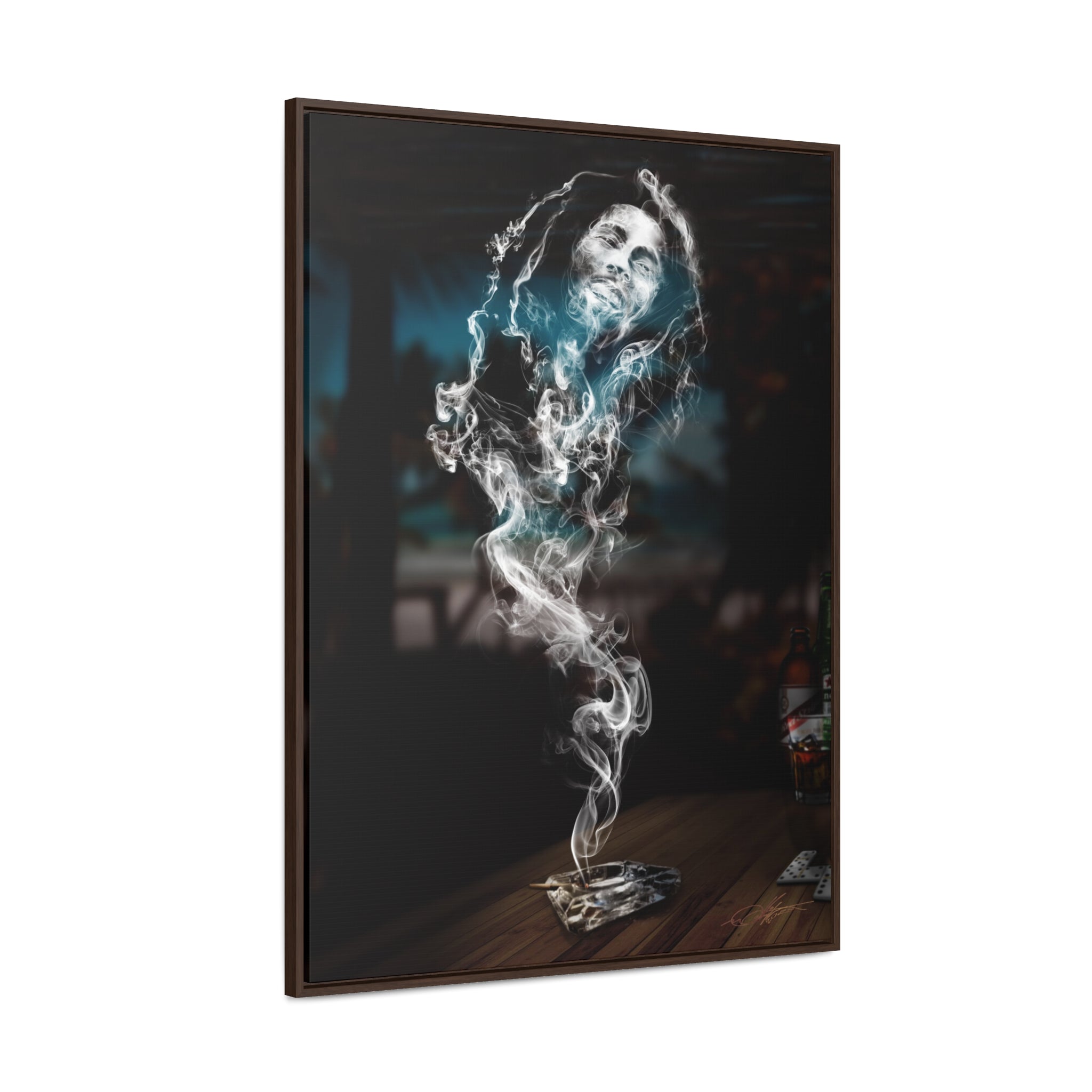 Smoking Legends Bob-1 Framed Canvas Wrap