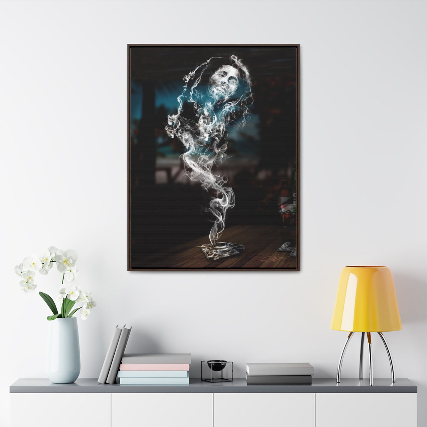 Smoking Legends Bob-1 Framed Canvas Wrap