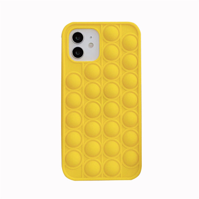 iPhone Fidget Toy Push  Bubble Stress Relief Case | Rainbow Silicone Fidget Case | iPhone 6 +++