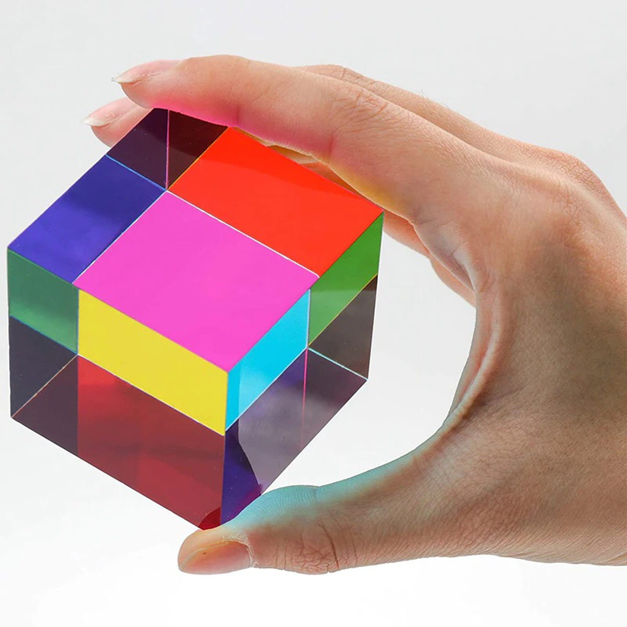 Beautiful Multi Colored Crystal Cube - City2CityWorld