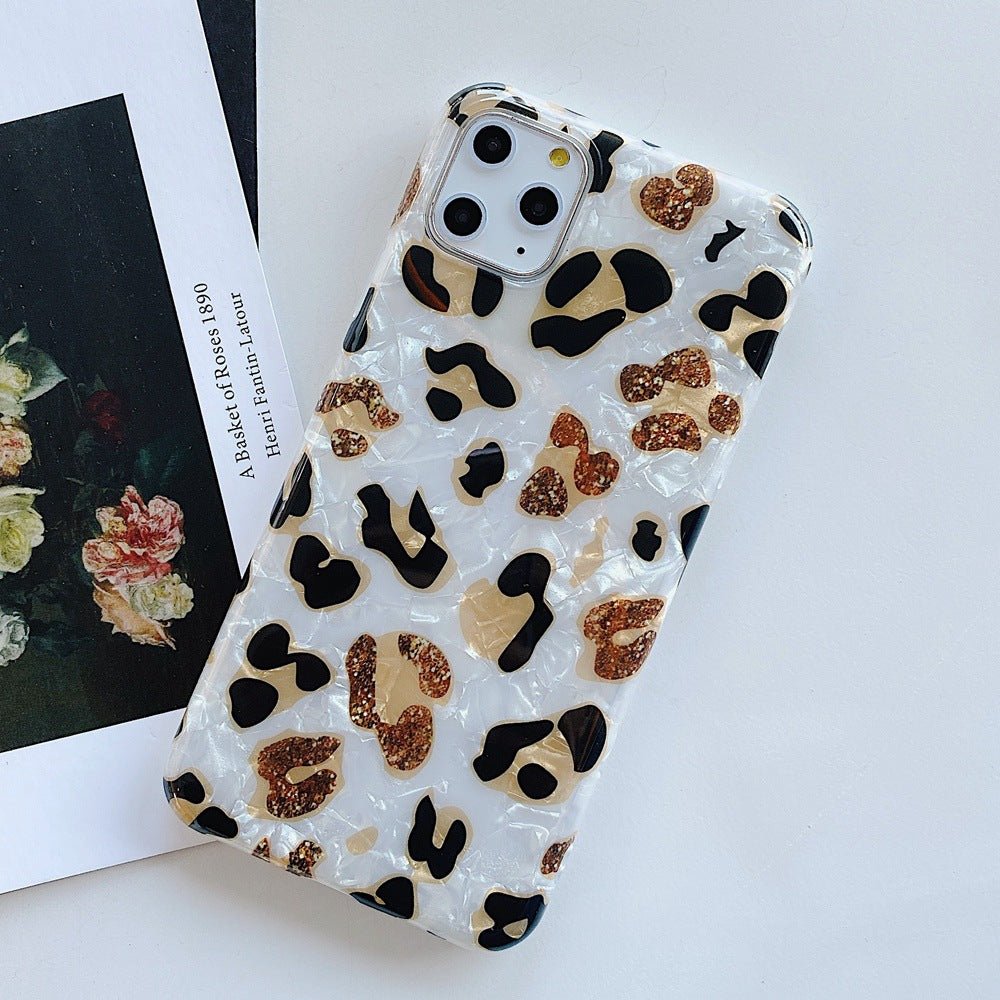 Compatible with Apple, Shockproof Silicone Soft Case for IPhone 11 Pro Xs Max X Xr 7 Plus 8 6S 6 SE 2021 12 Mini Fruits Marble Leopard Bumper Cover - City2CityWorld