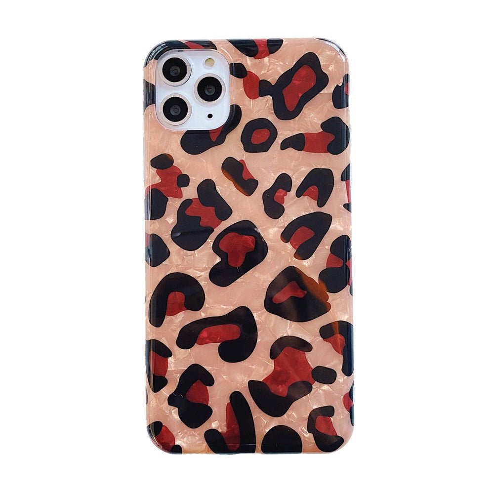 Compatible with Apple, Shockproof Silicone Soft Case for IPhone 11 Pro Xs Max X Xr 7 Plus 8 6S 6 SE 2021 12 Mini Fruits Marble Leopard Bumper Cover - City2CityWorld