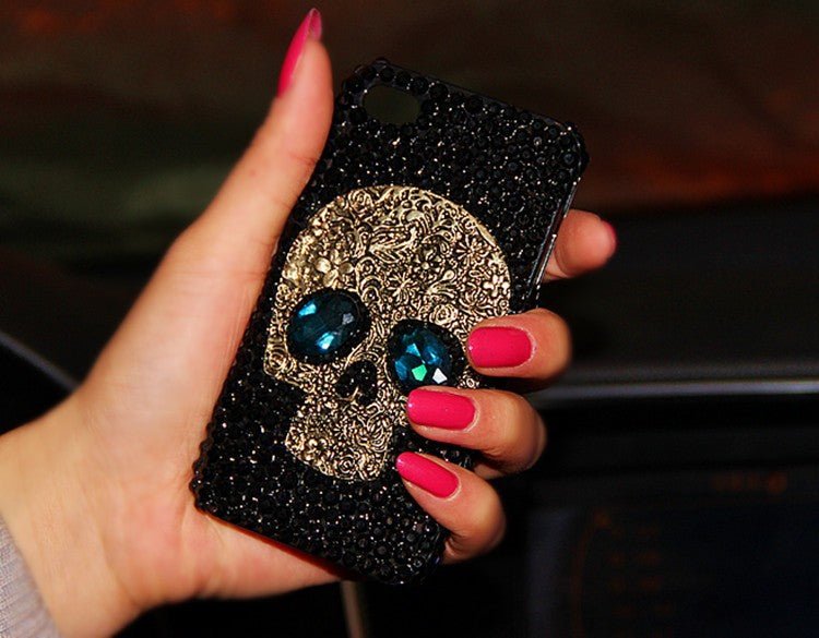 Cool Punk-Look Case | Spikes Studs Rivets Diamonds Bling Case For iPhone & Samsung Models - City2CityWorld