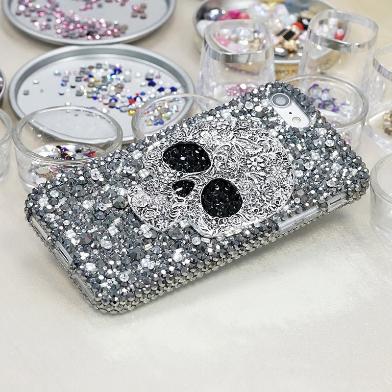 Cool Punk-Look Case | Spikes Studs Rivets Diamonds Bling Case For iPhone & Samsung Models - City2CityWorld