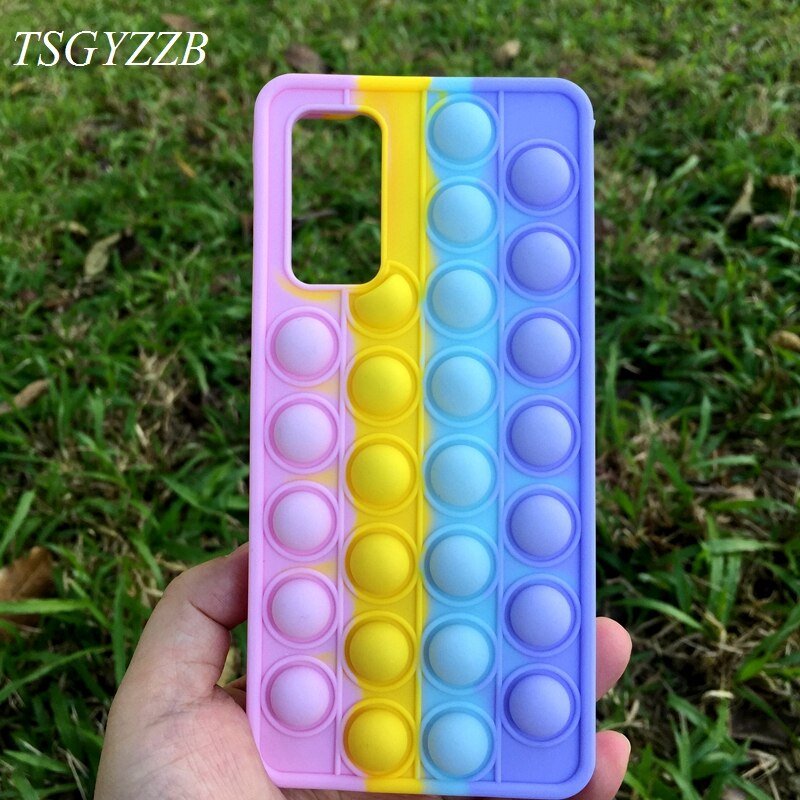 Cute & Soft Rainbow Bubble Fidget Case For Samsung Phones - City2CityWorld