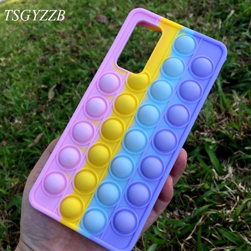 Cute & Soft Rainbow Bubble Fidget Case For Samsung Phones - City2CityWorld