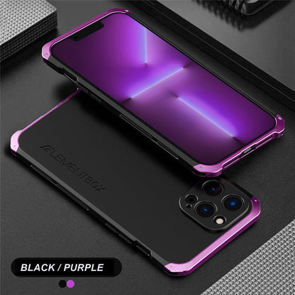 Elegant Armored Aluminum Case For iPhone 13Pro Max to 15Pro Max - City2CityWorld