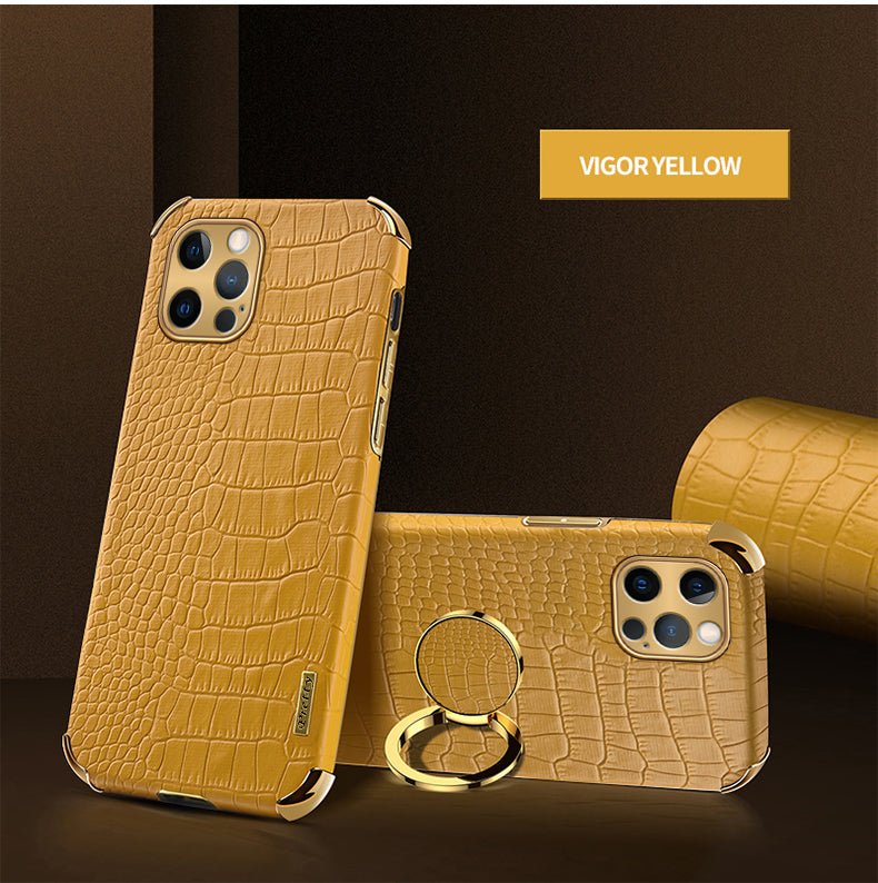 Gold Electroplated Crocodile Pattern Case For Samsung | Galaxy S10 +++ - City2CityWorld