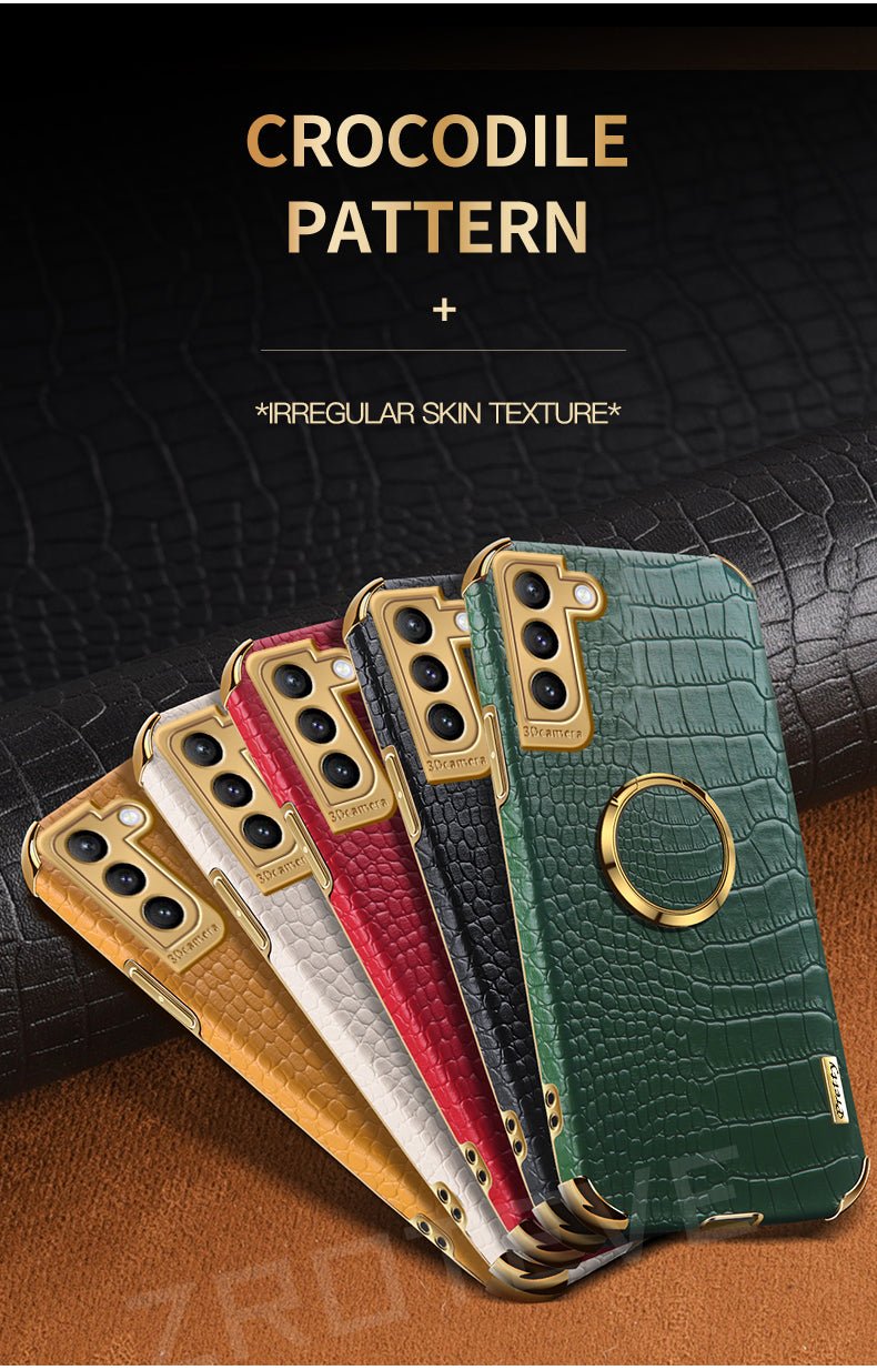 Gold Electroplated Crocodile Pattern Case For Samsung | Galaxy S20 +++ - City2CityWorld