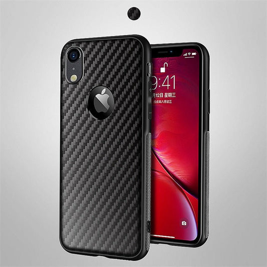 iPhone Carbon Fiber Case | Soft Silicone Cover Case For Apple iPhones - City2CityWorld