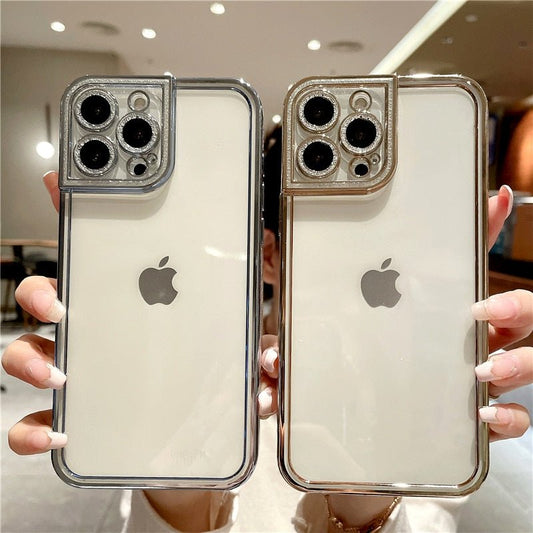 iPhone Luxury Electro Plated Case | Soft Transparent Silicone Case - City2CityWorld