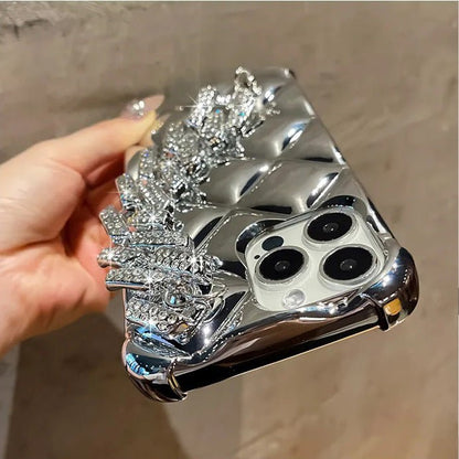 Luxury Glitter / Bling Rhinestone Case With Wrist Bracelet For Popular Phones - City2CityWorld