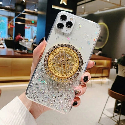 Luxury Glitter Sparkle And Gold Spinner Case For iPhone And Samsung Phones - City2CityWorld