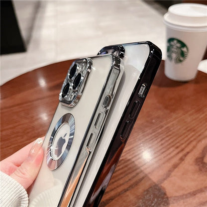 Luxury Transparent Silicone Case Incl Built in Lens Protector For iPhone 13 +++ - City2CityWorld