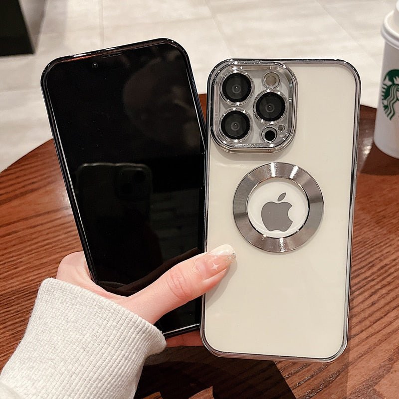 Luxury Transparent Silicone Case Incl Built in Lens Protector For iPhone 13 +++ - City2CityWorld