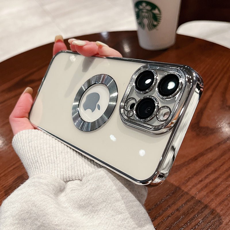 Luxury Transparent Silicone Case Incl Built in Lens Protector For iPhone 13 +++ - City2CityWorld