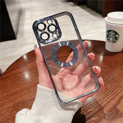 Luxury Transparent Silicone Case Incl Built in Lens Protector For iPhone 13 +++ - City2CityWorld