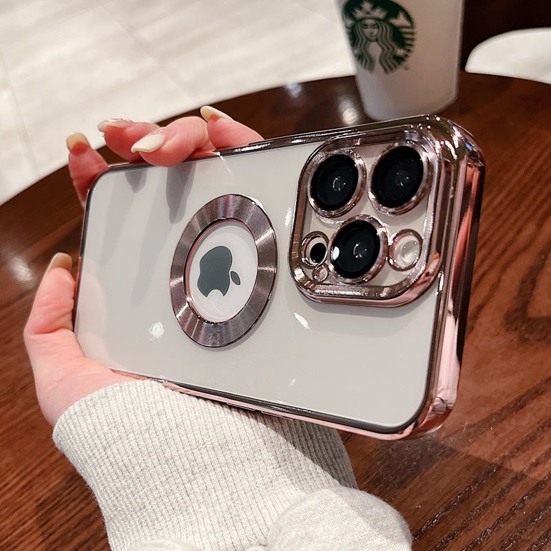 Luxury Transparent Silicone Case Incl Built in Lens Protector For iPhone 13 +++ - City2CityWorld