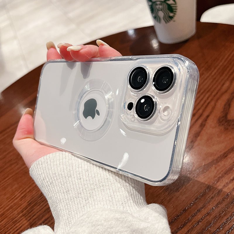 Luxury Transparent Silicone Case Incl Built in Lens Protector For iPhone 13 +++ - City2CityWorld