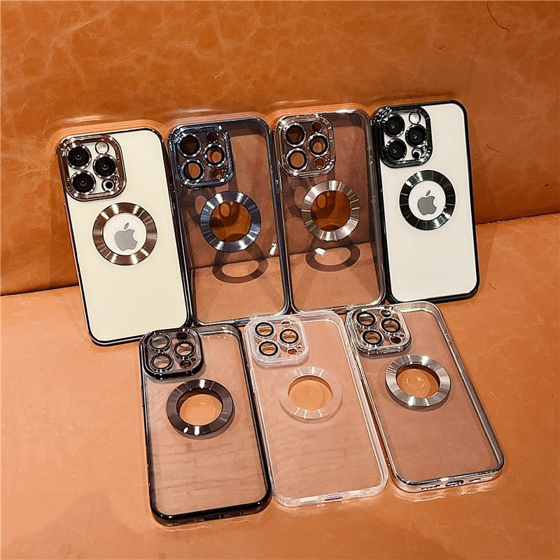 Luxury Transparent Silicone Case Incl Built in Lens Protector For iPhone 13 +++ - City2CityWorld