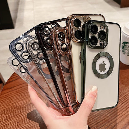 Luxury Transparent Silicone Case Incl Built in Lens Protector For iPhone 13 +++ - City2CityWorld