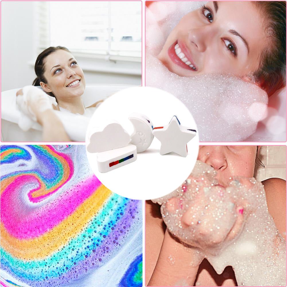 Moisturizing Rainbow Bubble Bath Bombs | Spa Quality Bath Bombs | Bath Bomb Constellation - City2CityWorld