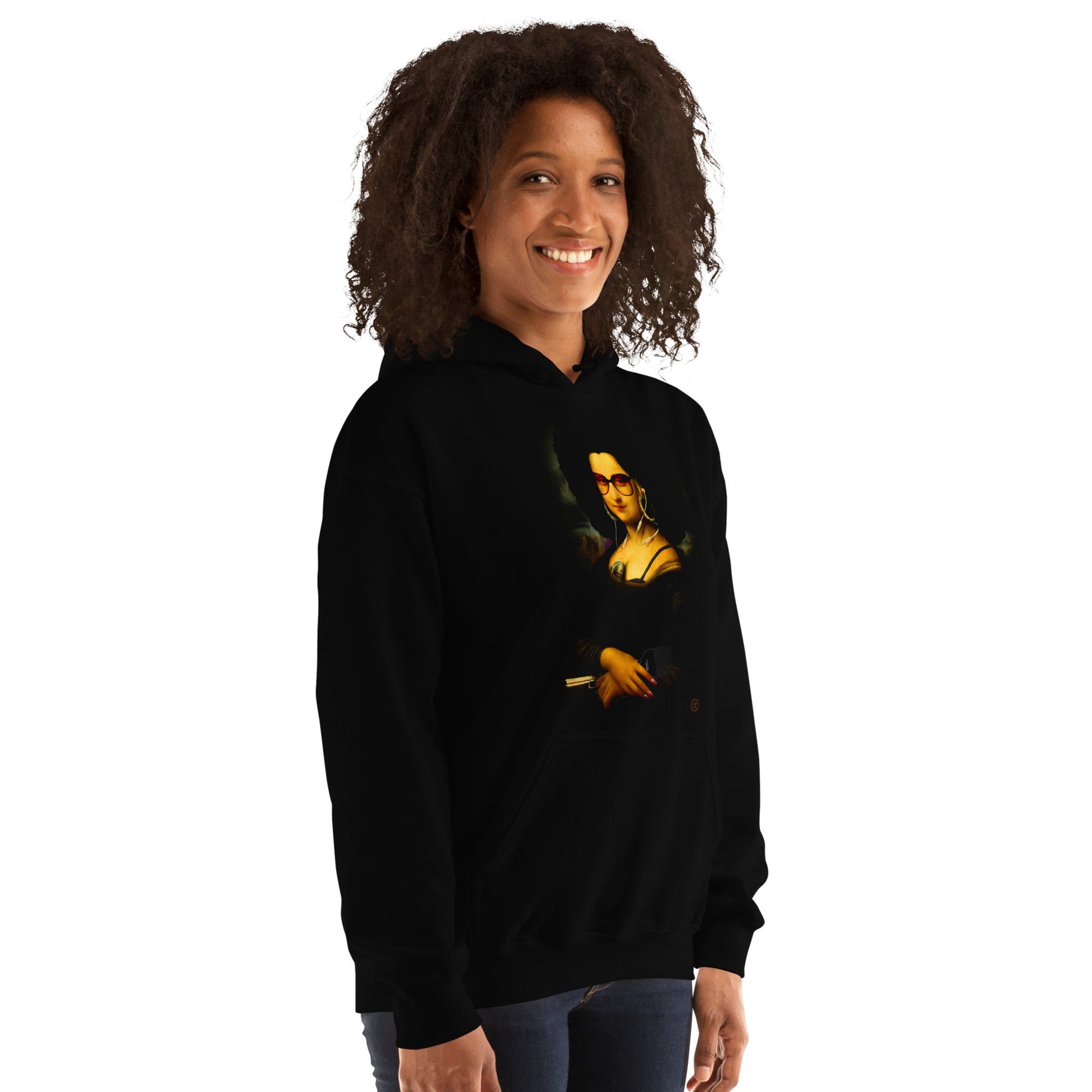 Mona From The Hood Hoodie, Modern Lisa Hoodie, Afroliscious Unisex Hoodie - City2CityWorld