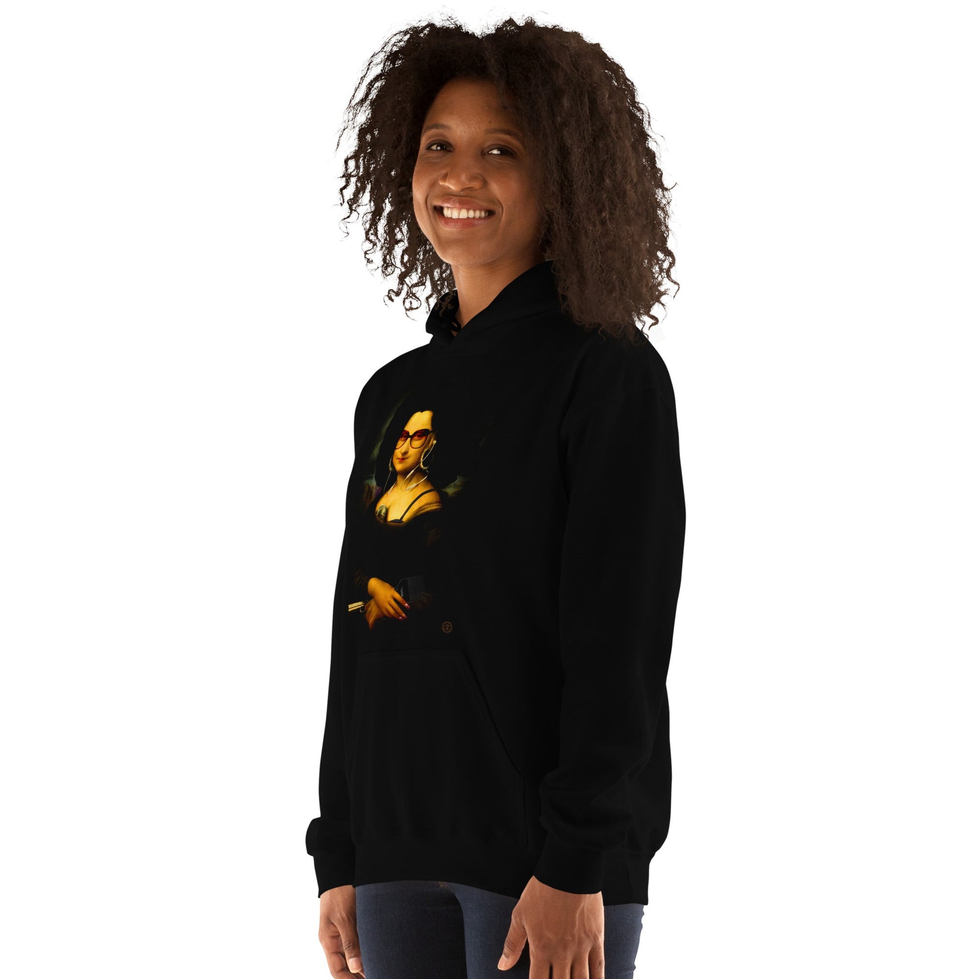 Mona From The Hood Hoodie, Modern Lisa Hoodie, Afroliscious Unisex Hoodie - City2CityWorld