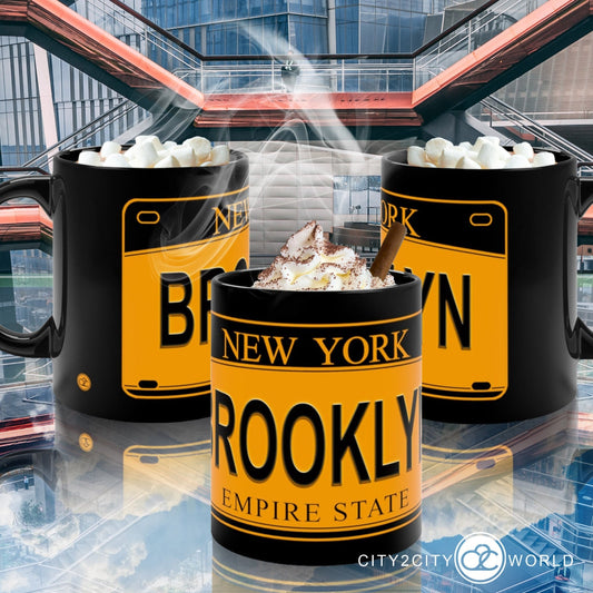 Nostalgic New York City Coffee Cup, Brooklyn New York Coffee Mug, NYC Coffee Mug - City2CityWorld