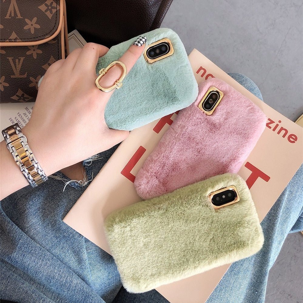 Rabbit plush phone case - City2CityWorld