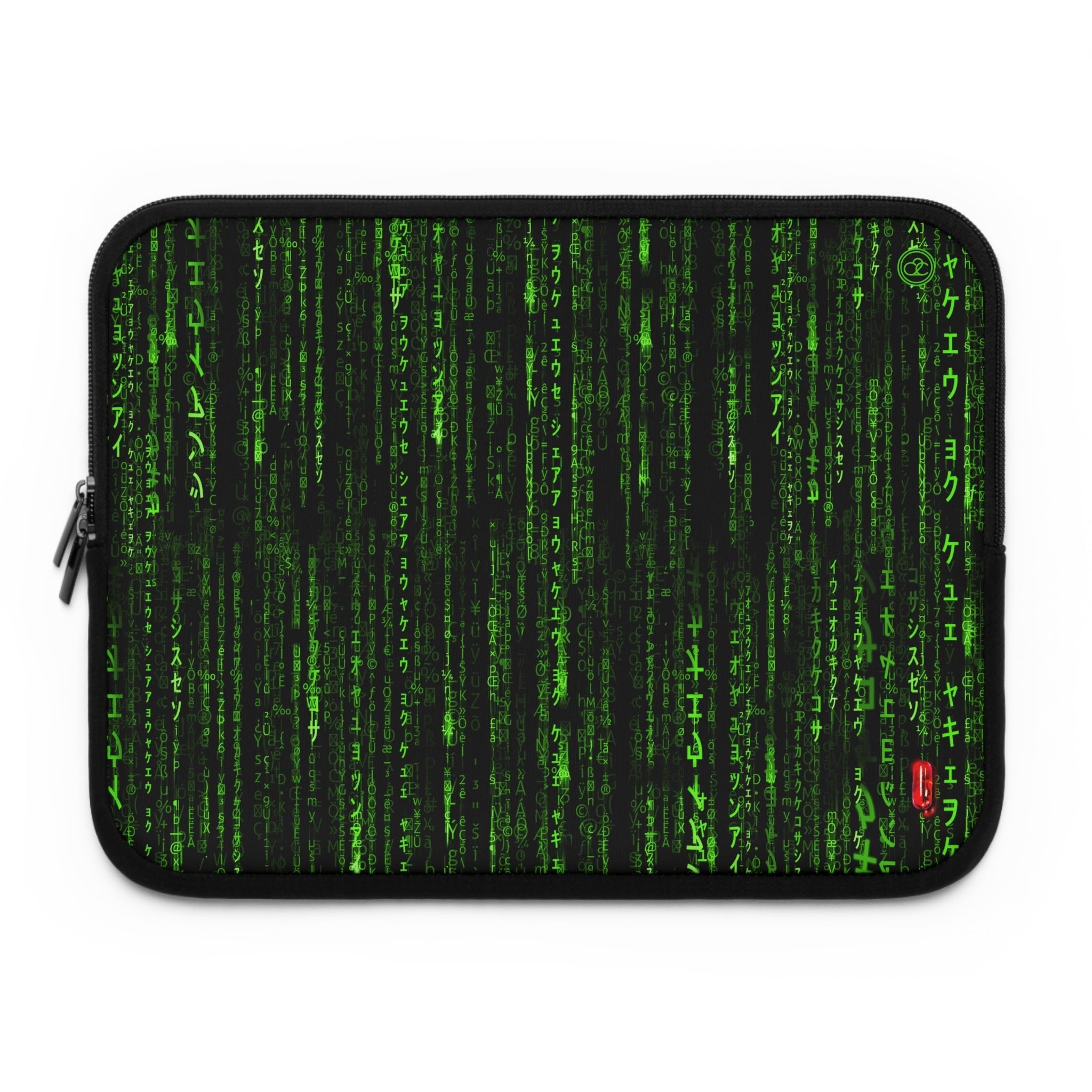 Red Pill Rain Code Laptop Sleeve - City2CityWorld