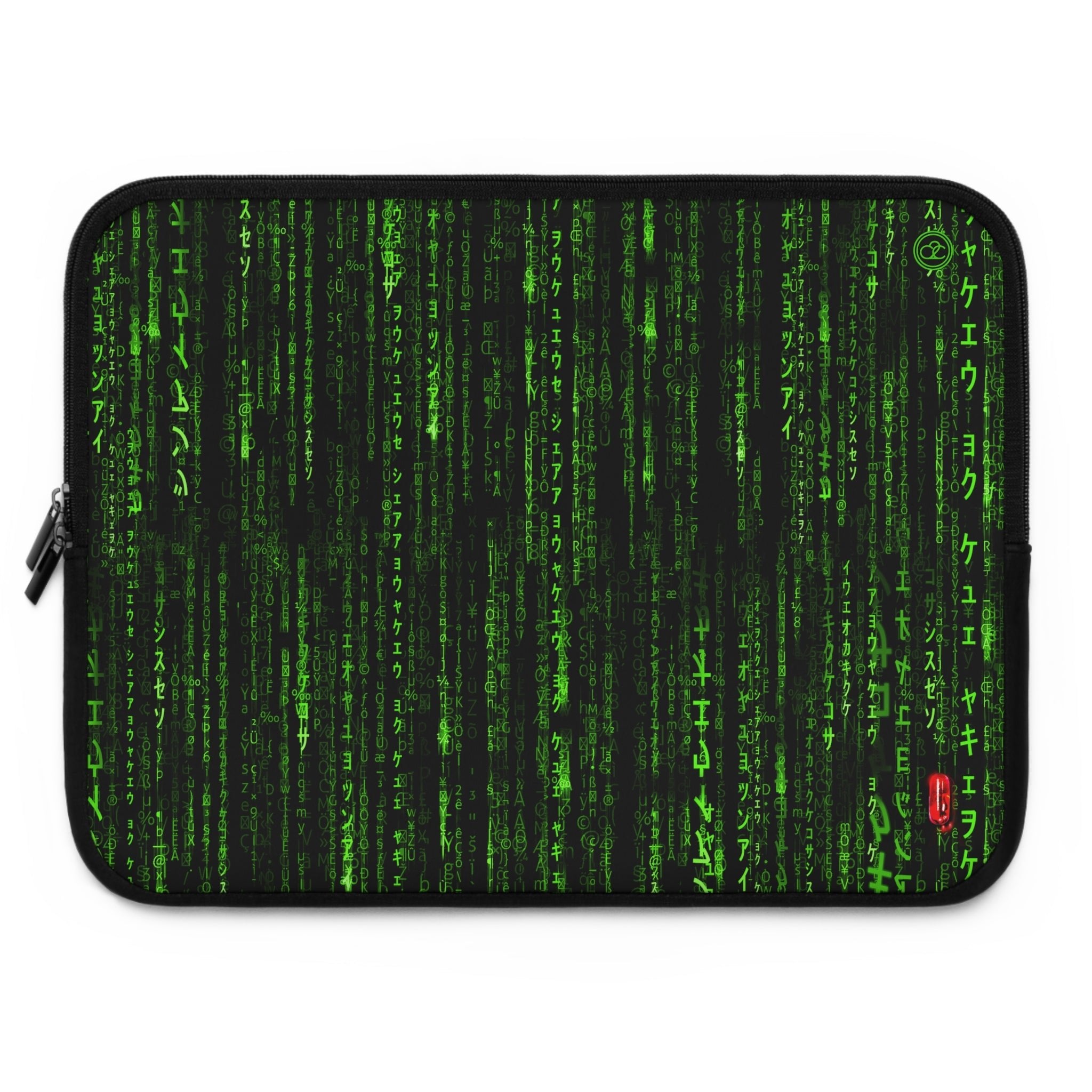 Red Pill Rain Code Laptop Sleeve - City2CityWorld