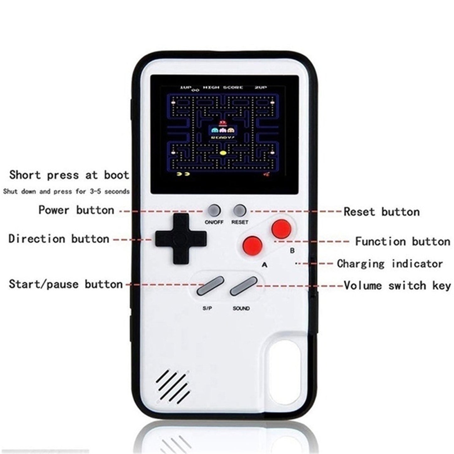 Retro Game Console iPhone Case | Playable GameBoy iPhone Case | iPhone 12 to 14 Pro Max - City2CityWorld