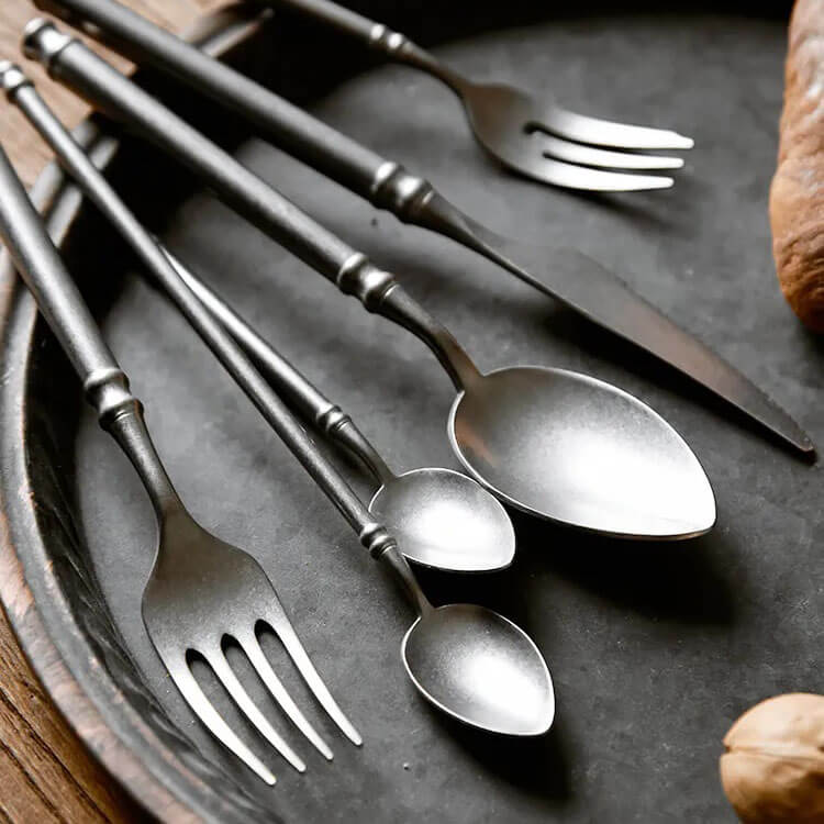 Retro Peeling-Stainless Steel Kitchen Flatware Set & Single Pieces - City2CityWorld