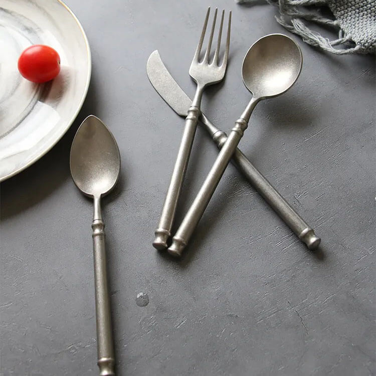 Retro Peeling-Stainless Steel Kitchen Flatware Set & Single Pieces - City2CityWorld