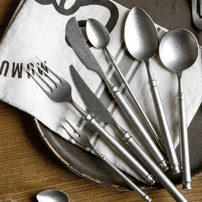 Retro Peeling-Stainless Steel Kitchen Flatware Set & Single Pieces - City2CityWorld