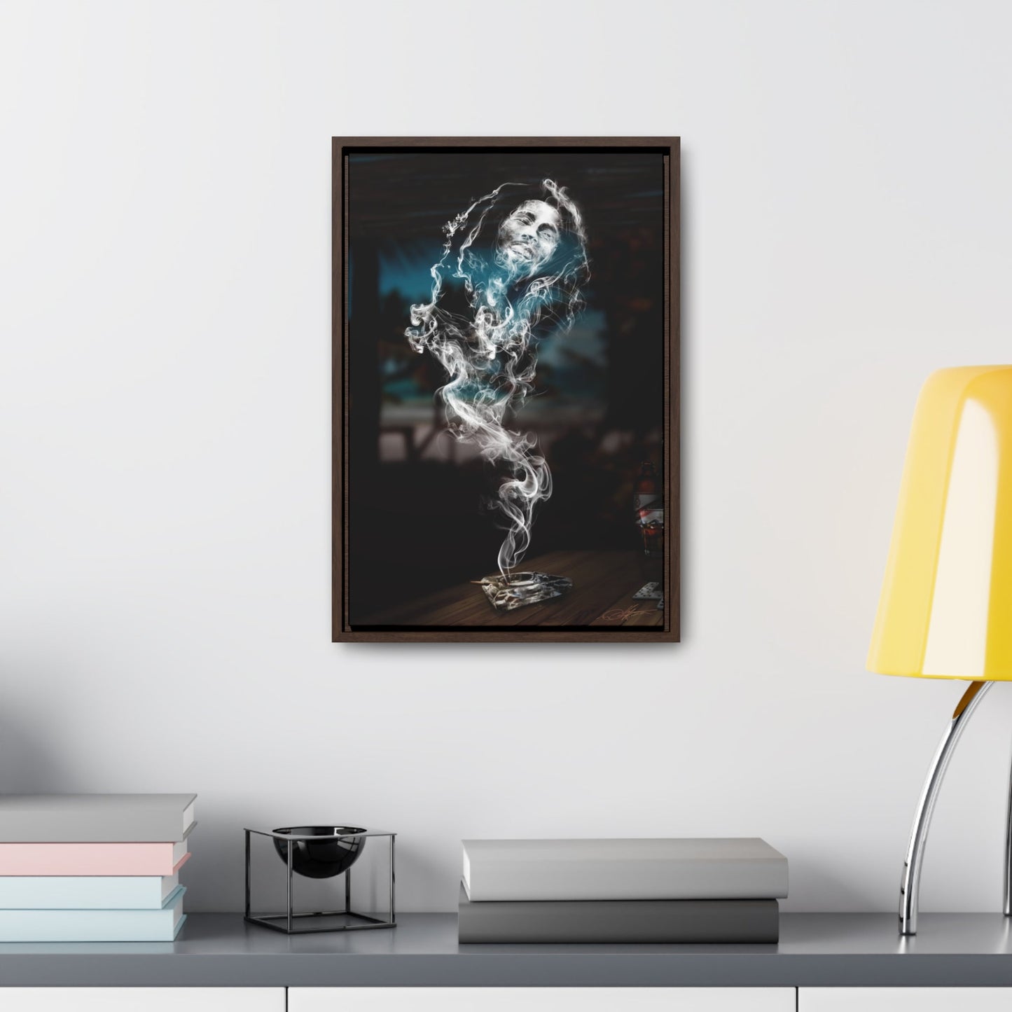 Smoking Legends Bob-1 Framed Canvas Wrap - City2CityWorld