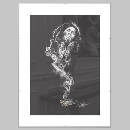 Smoking Legends Bob 1 Signed Print - City2CityWorld