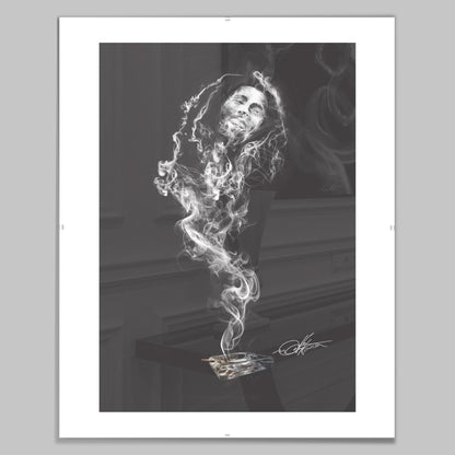 Smoking Legends Bob 1 Signed Print - City2CityWorld