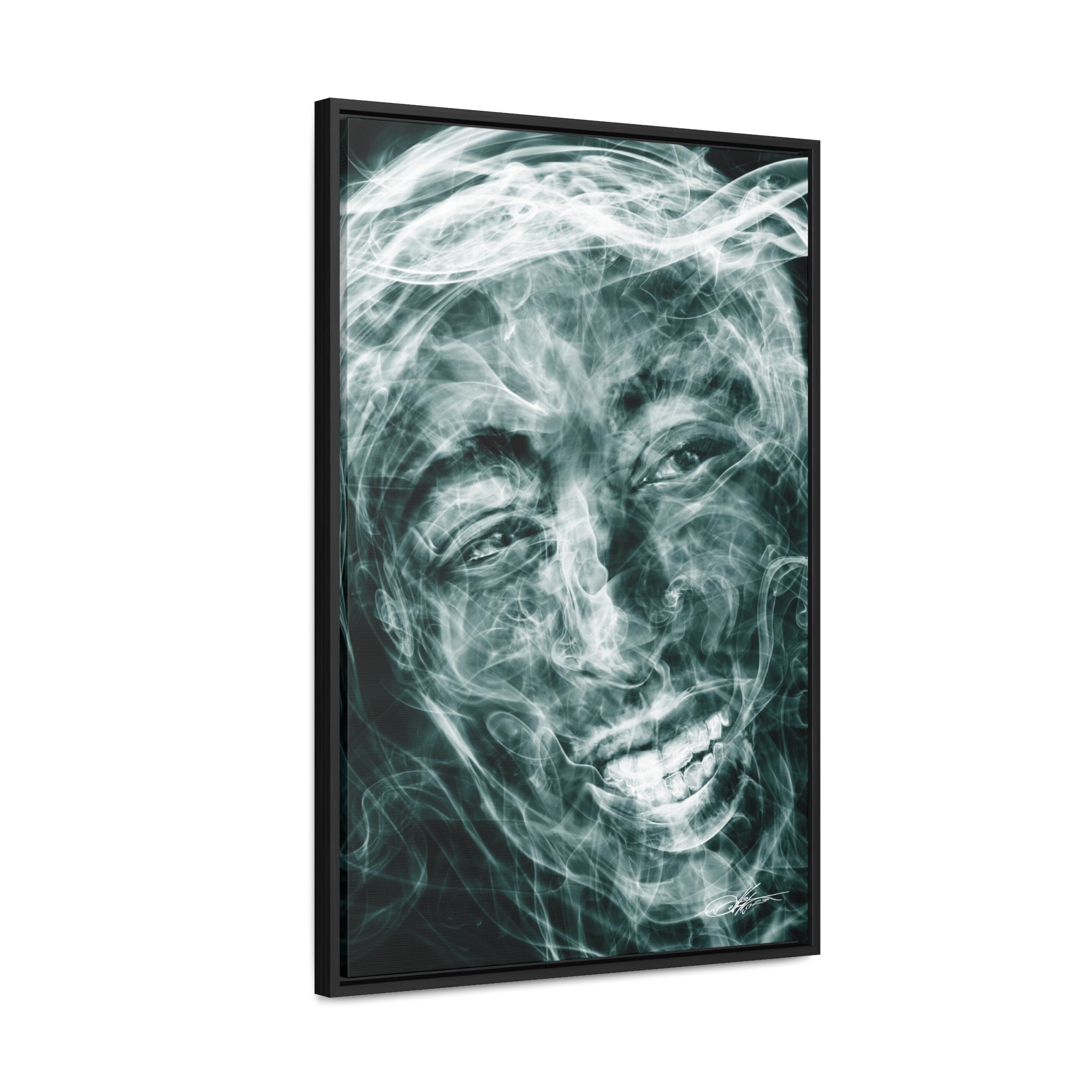 Smoking Legends PAC-1 Framed Canvas Wrap - City2CityWorld