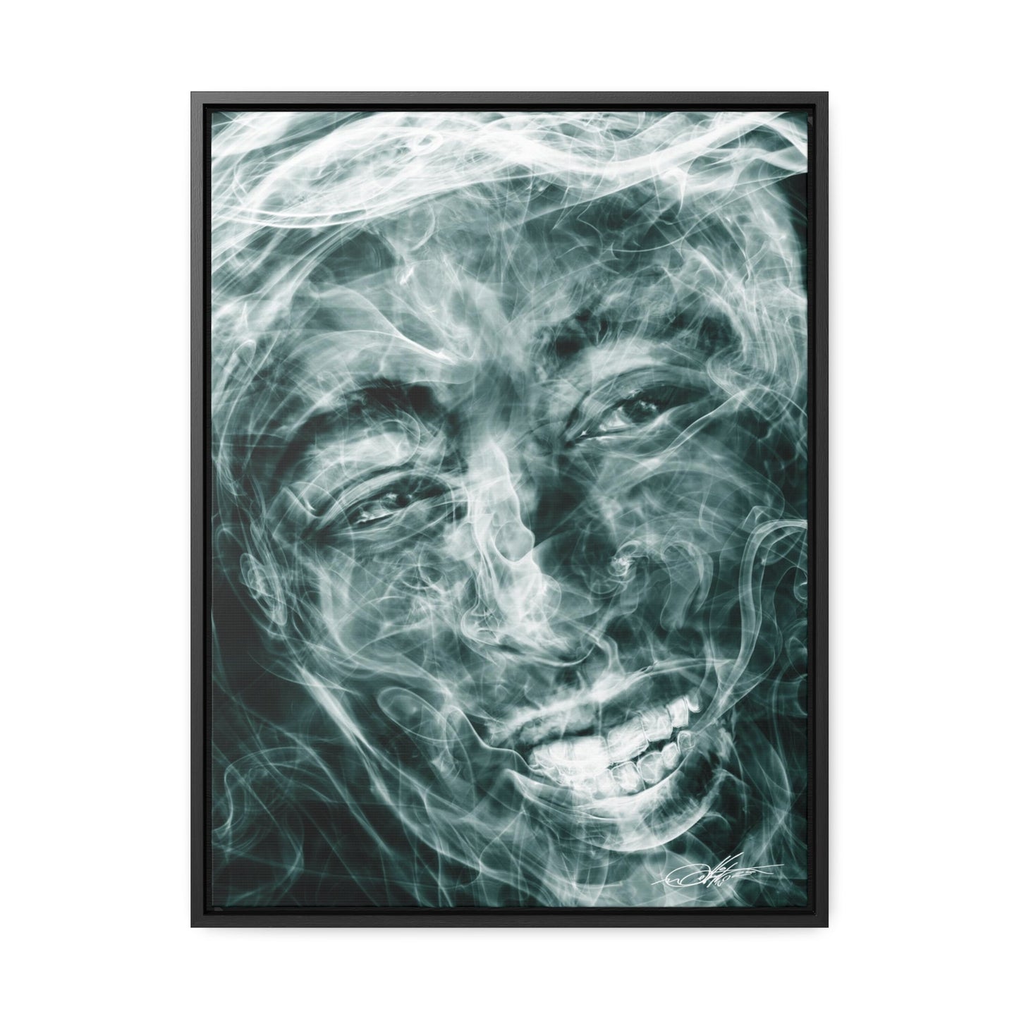 Smoking Legends PAC-1 Framed Canvas Wrap - City2CityWorld