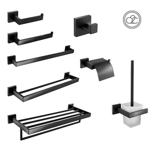 Stainless Steel Bathroom Accessories | Wall Hooks, Toilet Paper Holder, Towel Bars, Toilet Brush Holder - City2CityWorld