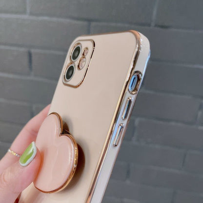 Sweet ❤️ Heart Holder Electroplated Gold iPhone Case | iPhone 11 +++ - City2CityWorld