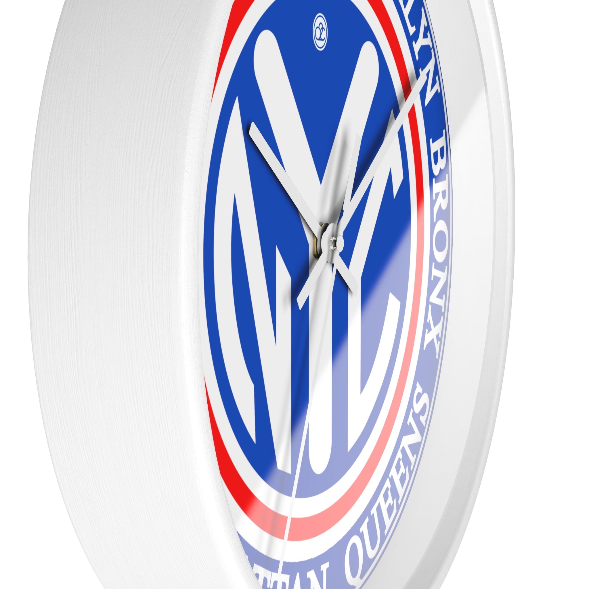 Vintage New York City Wall Clock / Blue + White - City2CityWorld