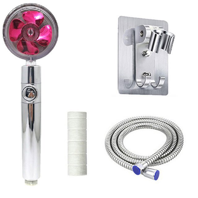 Vortex Propeller Shower Set | Set Incl. Shower Head, Hose, Filter & Mount - City2CityWorld